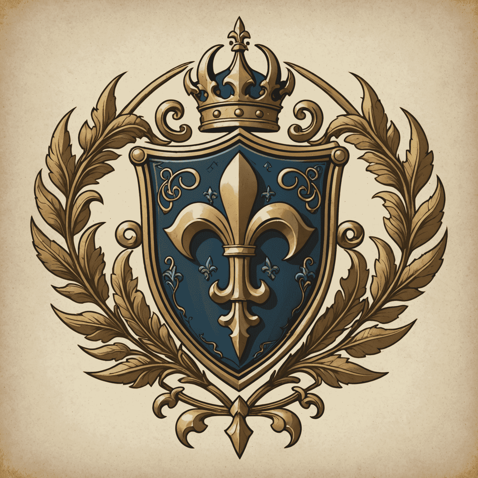 Jeanne D'Arc Consulting Company Logo featuring a stylized fleur-de-lis and armor elements