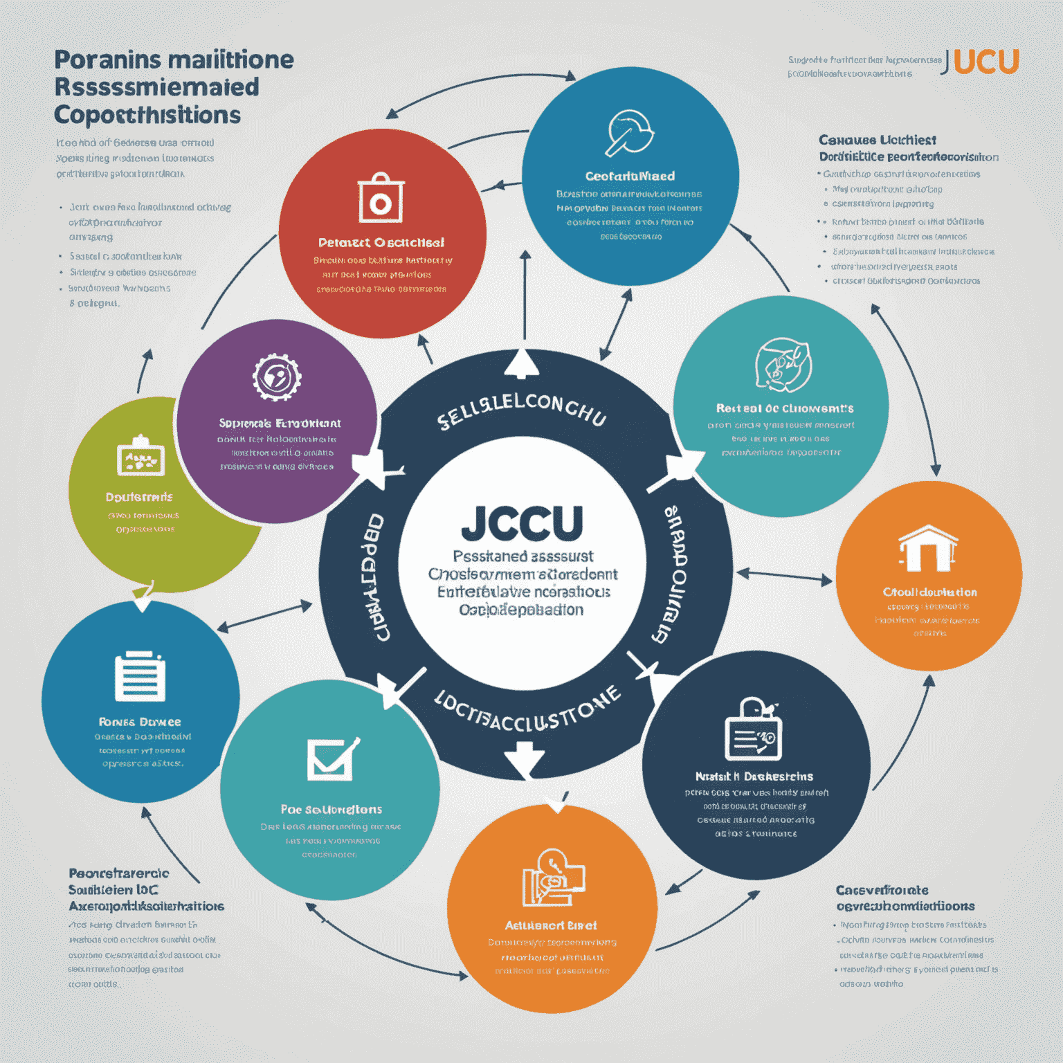 Infographic showing the process of JDCU's Personalized Solutions, from initial assessment to implementation and ongoing optimization