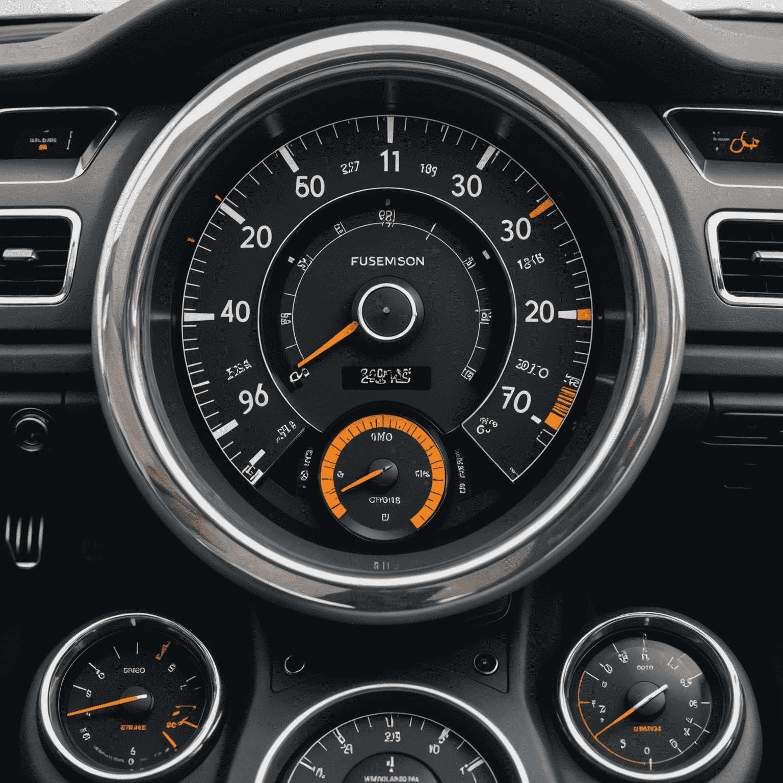 A modern dashboard with medieval-inspired gauges and metrics, representing the fusion of historical excellence and contemporary performance tracking